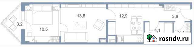 2-комнатная квартира, 52 м², 14/25 эт. на продажу в Андреевке Андреевка - изображение 1