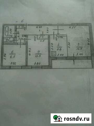 3-комнатная квартира, 65 м², 2/9 эт. на продажу в Чистых Борах Чистые Боры - изображение 1