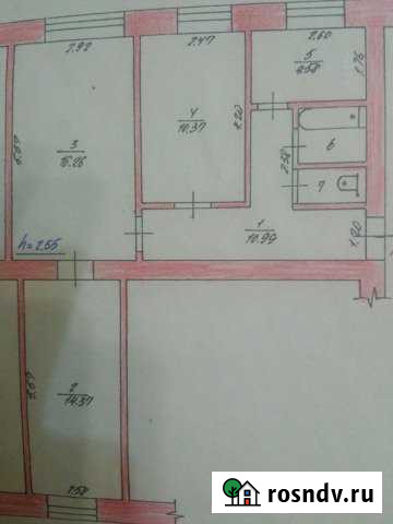 3-комнатная квартира, 60 м², 1/5 эт. на продажу в Вурнарах Вурнары - изображение 1