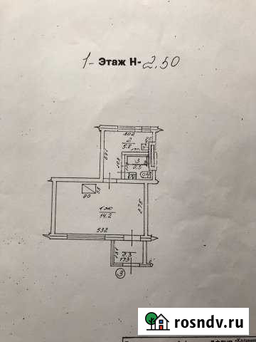 1-комнатная квартира, 24 м², 1/1 эт. на продажу в Багратионовске Багратионовск - изображение 1