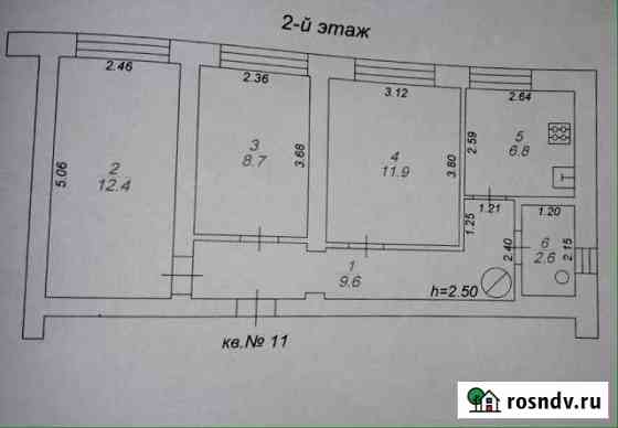 3-комнатная квартира, 52 м², 2/2 эт. на продажу в Торопце Торопец