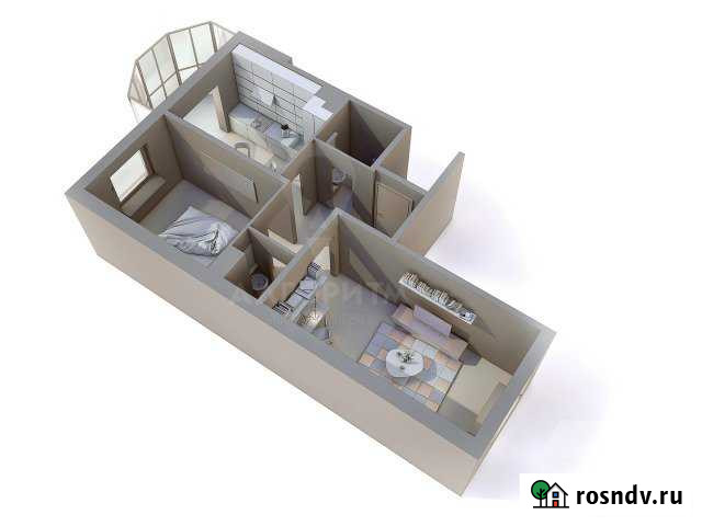 2-комнатная квартира, 52 м², 2/8 эт. на продажу в Щеглово Щеглово - изображение 1