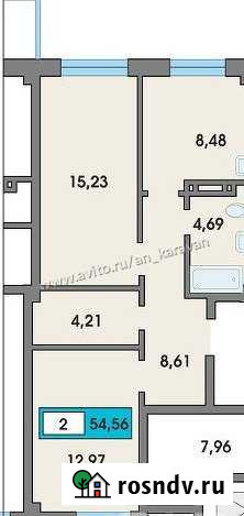 2-комнатная квартира, 54 м², 1/9 эт. на продажу в Сосновоборске Красноярского края Сосновоборск - изображение 1