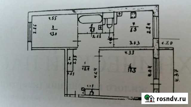 2-комнатная квартира, 58 м², 4/4 эт. на продажу в Андреаполе Андреаполь - изображение 1