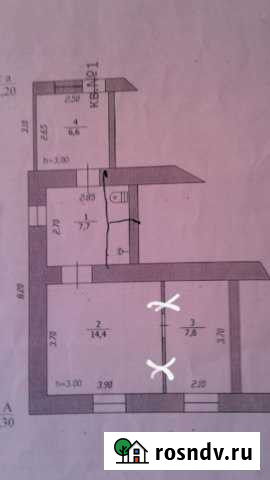 2-комнатная квартира, 36 м², 1/1 эт. на продажу в Гостагаевской Гостагаевская - изображение 1