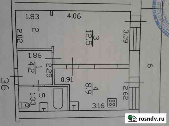 1-комнатная квартира, 27 м², 5/10 эт. в аренду на длительный срок в Дубне Московской области Дубна