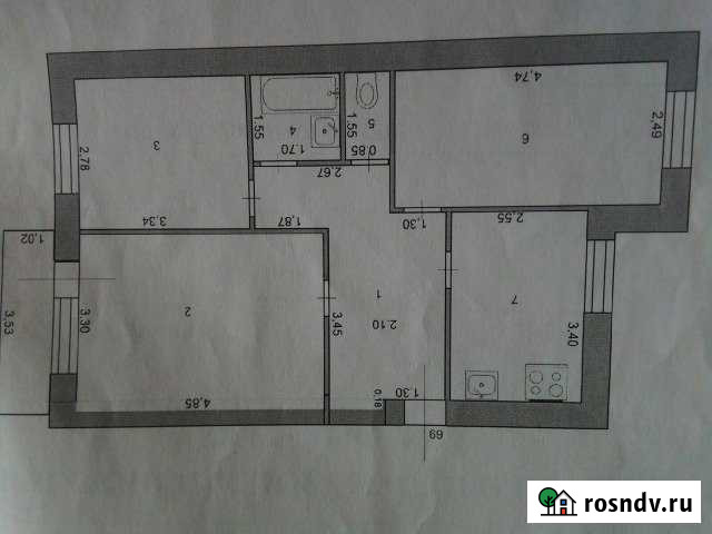 3-комнатная квартира, 60 м², 5/5 эт. на продажу в Шебекино Шебекино - изображение 1