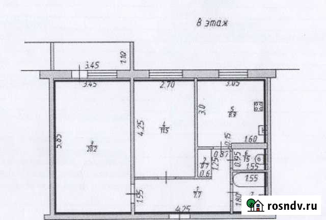 2-комнатная квартира, 53 м², 8/9 эт. на продажу в Десногорске Десногорск - изображение 1