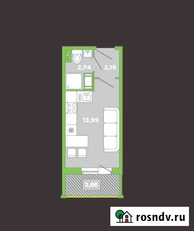 Квартира-студия, 22 м², 3/11 эт. на продажу во Всеволожске Всеволожск - изображение 1