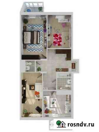 3-комнатная квартира, 86 м², 8/8 эт. на продажу в Анапе Анапа