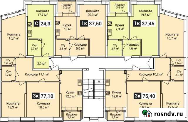 3-комнатная квартира, 77 м², 4/5 эт. на продажу в Агрызе Агрыз - изображение 1