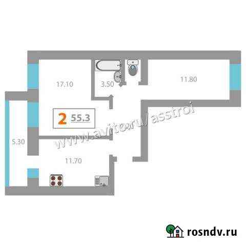 2-комнатная квартира, 53 м², 2/9 эт. на продажу в Тобольске Тобольск