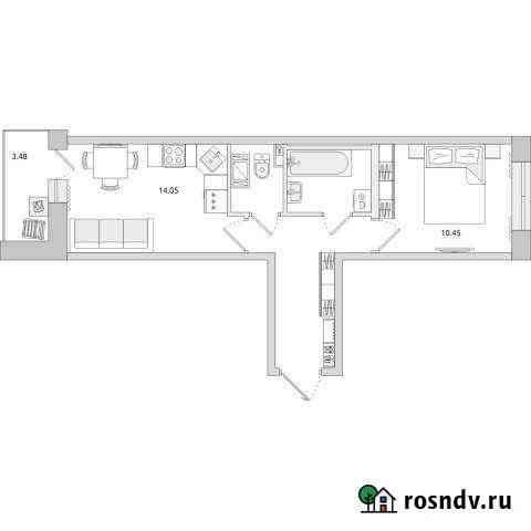 2-комнатная квартира, 41 м², 14/20 эт. на продажу в Санкт-Петербурге Санкт-Петербург