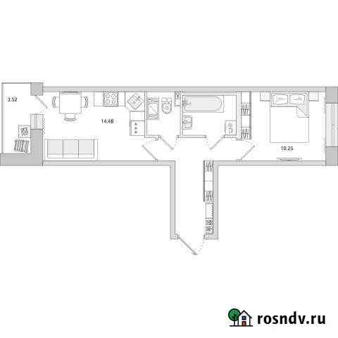 2-комнатная квартира, 42 м², 4/20 эт. на продажу в Санкт-Петербурге Санкт-Петербург