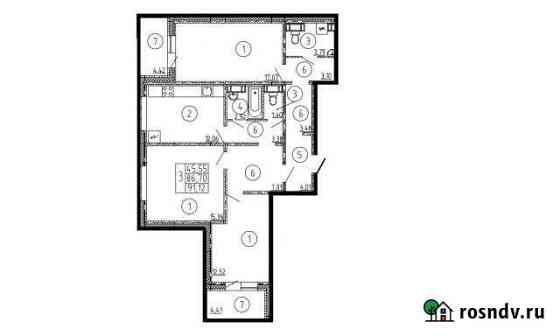 3-комнатная квартира, 91 м², 1/9 эт. на продажу в Стерлитамаке Стерлитамак