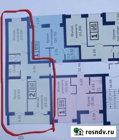 2-комнатная квартира, 61 м², 8/9 эт. на продажу в Стерлитамаке Стерлитамак - изображение 1