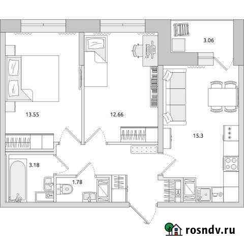 3-комнатная квартира, 56 м², 4/20 эт. на продажу в Санкт-Петербурге Санкт-Петербург