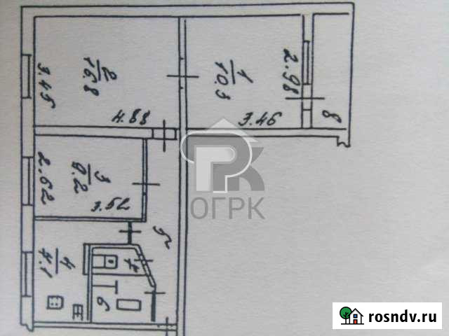 3-комнатная квартира, 56 м², 5/9 эт. на продажу в Киевском Московской области Киевский - изображение 1