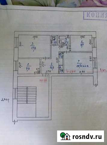 3-комнатная квартира, 63 м², 2/5 эт. на продажу в Северобайкальске Северобайкальск - изображение 1