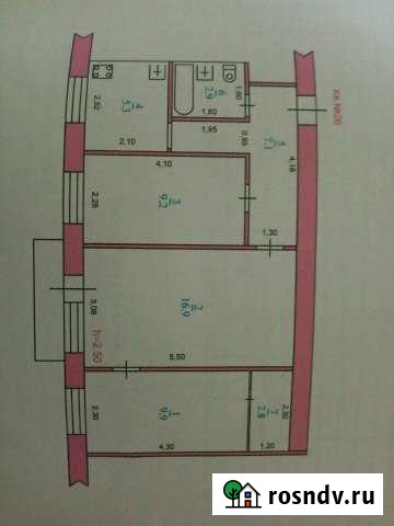3-комнатная квартира, 54 м², 3/4 эт. на продажу в Шумихе Шумиха - изображение 1