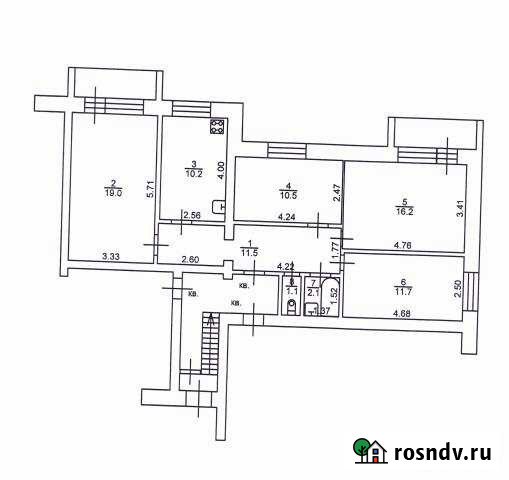 4-комнатная квартира, 82 м², 1/3 эт. на продажу в Костерево Костерево - изображение 1