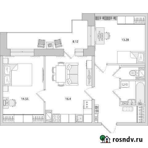 3-комнатная квартира, 65 м², 5/20 эт. на продажу в Санкт-Петербурге Санкт-Петербург