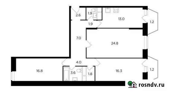 3-комнатная квартира, 96 м², 1/9 эт. на продажу в Наро-Фоминске Наро-Фоминск
