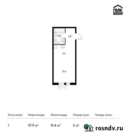1-комнатная квартира, 27 м², 7/22 эт. на продажу в Обнинске Обнинск - изображение 1