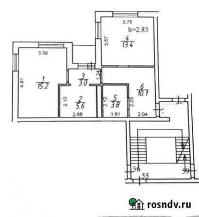 2-комнатная квартира, 51 м², 2/3 эт. на продажу в Балабаново Балабаново