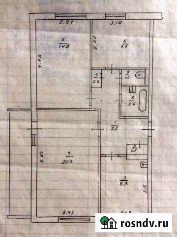 3-комнатная квартира, 64 м², 5/5 эт. на продажу в Славгороде Славгород - изображение 1