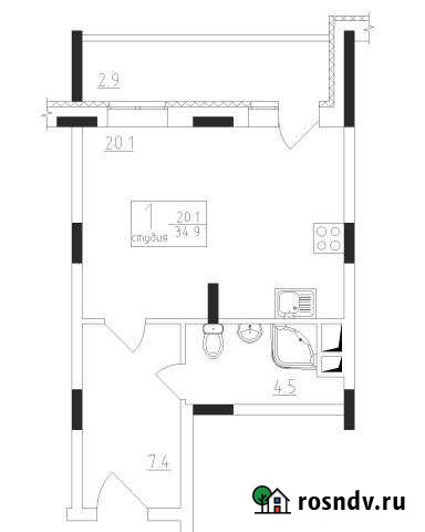 Квартира-студия, 34 м², 5/18 эт. на продажу во Владимире Владимир - изображение 1