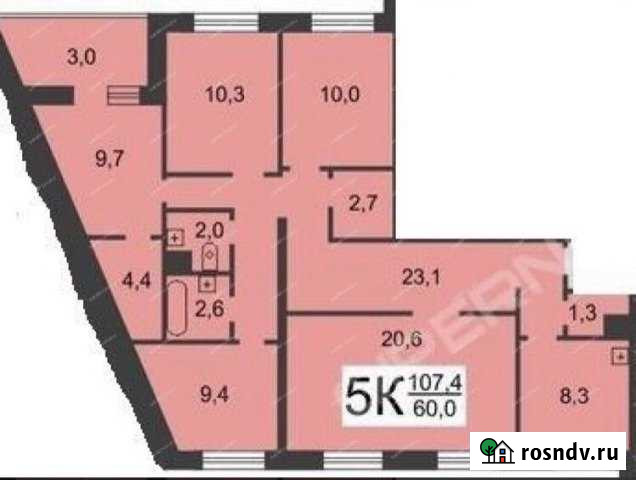 5-комнатная квартира, 107 м², 3/12 эт. на продажу в Нижнем Новгороде Нижний Новгород - изображение 1