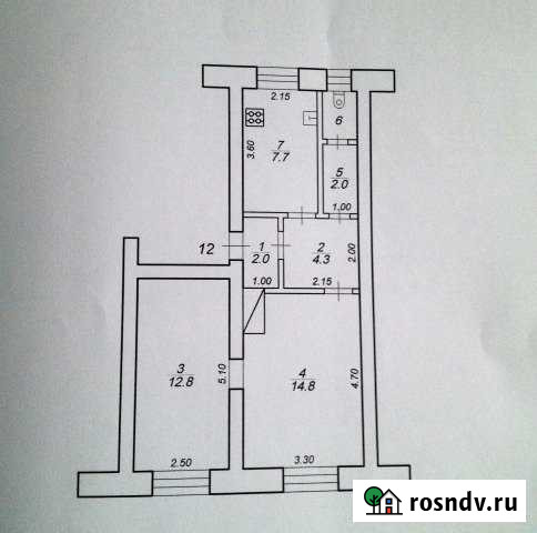 2-комнатная квартира, 43 м², 2/2 эт. на продажу в Кувшиново Кувшиново - изображение 1
