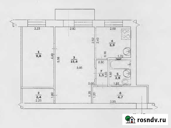2-комнатная квартира, 43 м², 4/4 эт. на продажу в Вейделевке Вейделевка - изображение 1