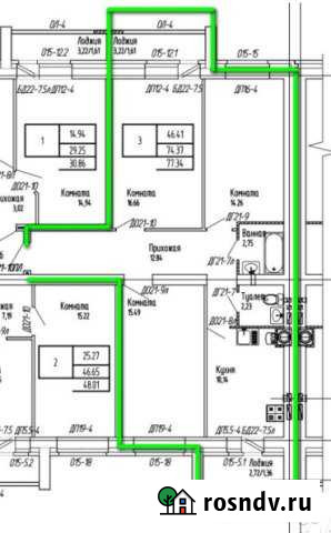 3-комнатная квартира, 77 м², 7/9 эт. на продажу в Йошкар-Оле Йошкар-Ола - изображение 1