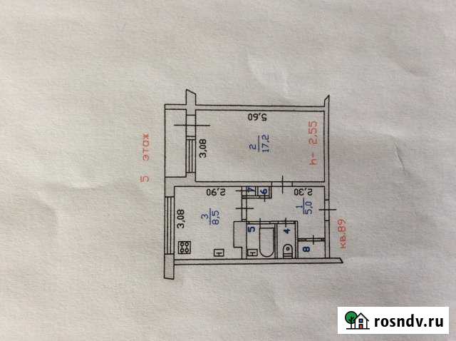 1-комнатная квартира, 37 м², 5/5 эт. на продажу в Светогорске Светогорск - изображение 1