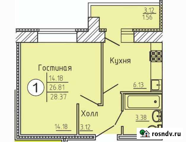 1-комнатная квартира, 28 м², 5/10 эт. на продажу в Пензе Пенза - изображение 1