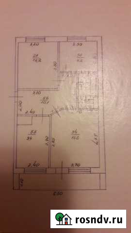 3-комнатная квартира, 64 м², 2/3 эт. на продажу в Красной Яруге Красная Яруга - изображение 1