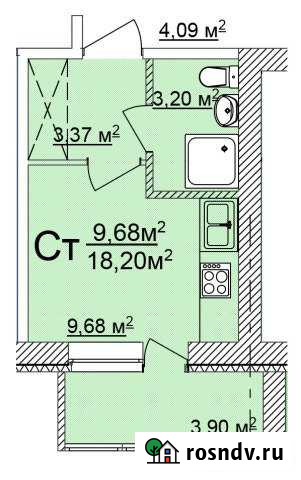Квартира-студия, 18 м², 6/10 эт. на продажу в Нижнем Новгороде Нижний Новгород - изображение 1