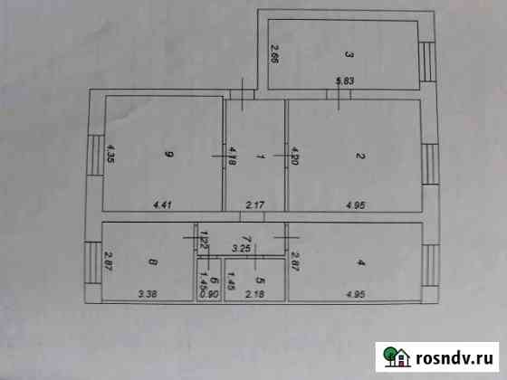 4-комнатная квартира, 97 м², 3/3 эт. на продажу в Чучково Чучково