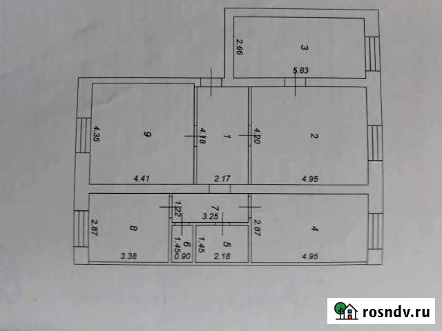 4-комнатная квартира, 97 м², 3/3 эт. на продажу в Чучково Чучково - изображение 1