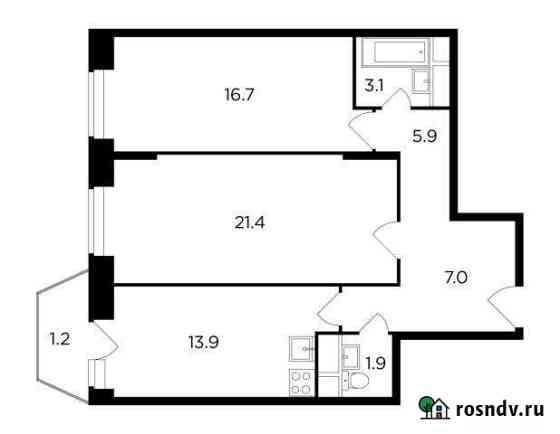 2-комнатная квартира, 71 м², 3/9 эт. на продажу в Наро-Фоминске Наро-Фоминск