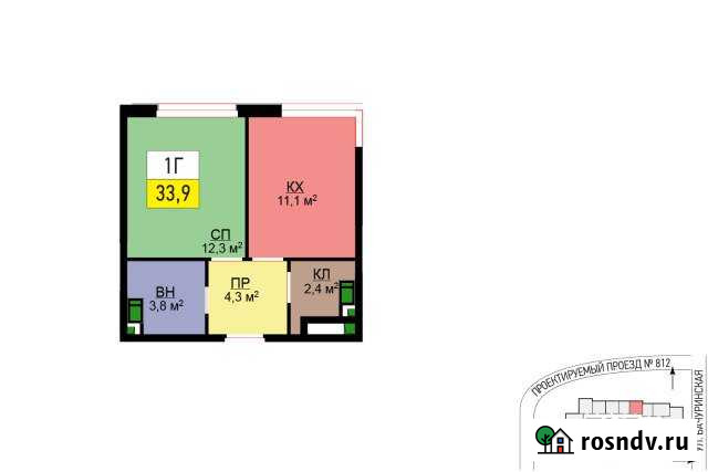 3-комнатная квартира, 68 м², 18/24 эт. на продажу в Коммунарке Коммунарка - изображение 1