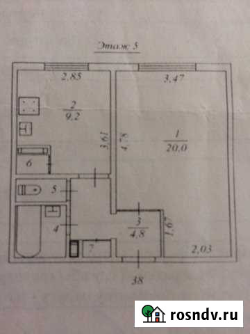 1-комнатная квартира, 39 м², 5/5 эт. в аренду на длительный срок в Лангепасе Лангепас - изображение 1