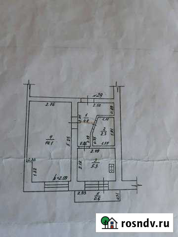 1-комнатная квартира, 28 м², 3/5 эт. на продажу в Яксатово Яксатово - изображение 1