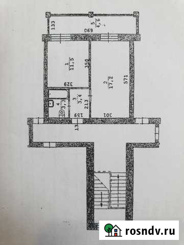 1-комнатная квартира, 35 м², 3/3 эт. на продажу в Белоярском Свердловской области Белоярский - изображение 1