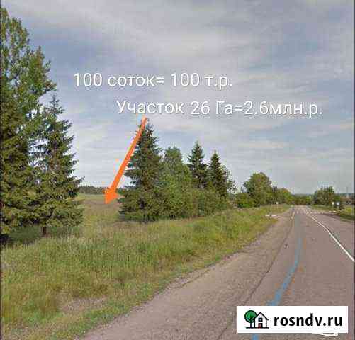Участок СНТ, ДНП 2580 сот. на продажу в Подпорожье Подпорожье