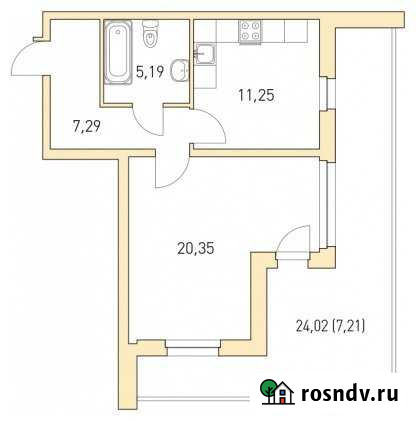 1-комнатная квартира, 51 м², 2/4 эт. на продажу в Кузьмоловском Кузьмоловский - изображение 1