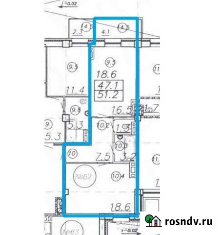 1-комнатная квартира, 51 м², 15/17 эт. на продажу в Копейске Копейск - изображение 1