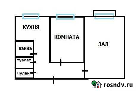 2-комнатная квартира, 47 м², 2/5 эт. на продажу в Усть-Илимске Усть-Илимск - изображение 1